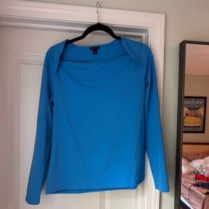 Ann Taylor Vibrant Blue Long Sleeve Top